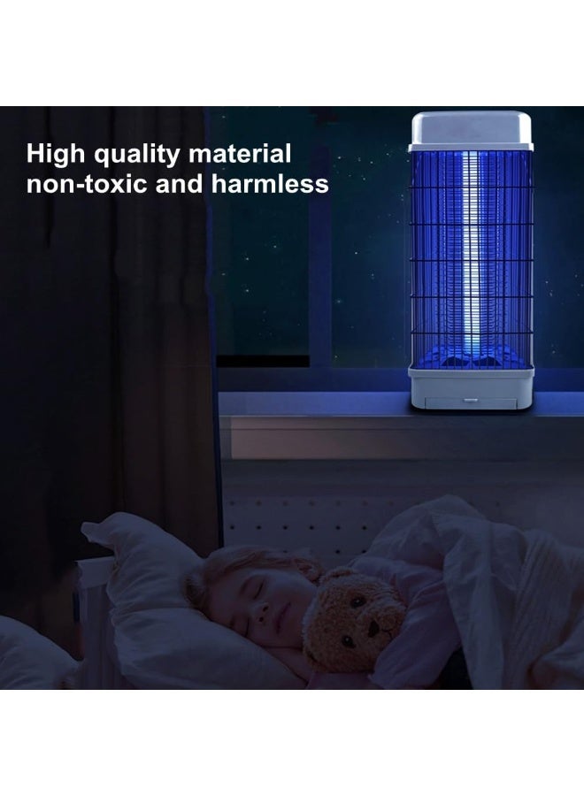 الشبح جهاز الذكي لقتل البعوض بمصباح صاعق كهربائي أصلي 3800 فولت مع ضوء UV بقوة 22-25 واط – قاتل الحشرات الطائرة – أفضل جهاز صاعق للبعوض والذباب – مصيدة للبعوض والذباب – للاستخدام الداخلي والخارجي – أبيض - Image 2